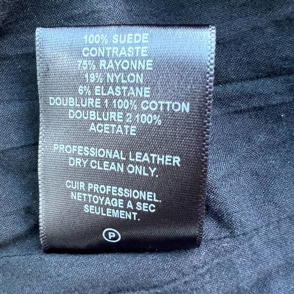 Graham & Spencer Suede Moto Jacket Size Small - Picture 10 of 12